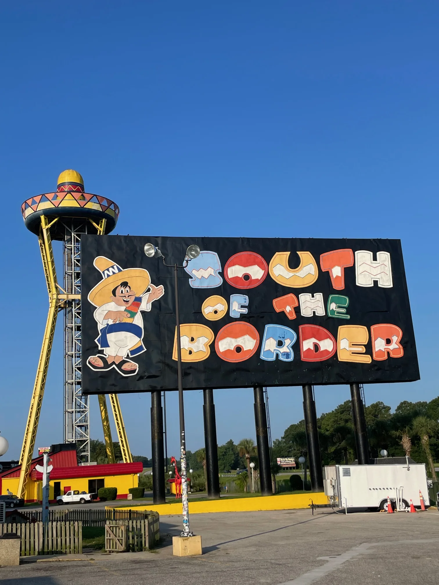 Pedro and the 200 foot Observation tower (we didn't go to the top, but it is still open!)