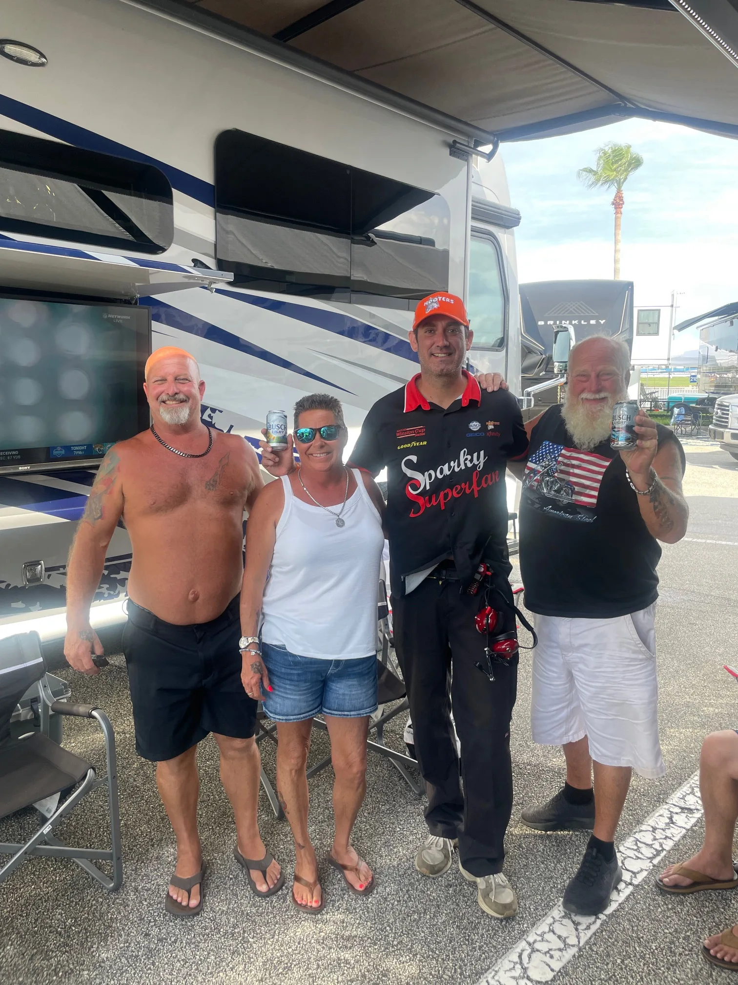 Hanging with Brian, Lisa, and Willie!
