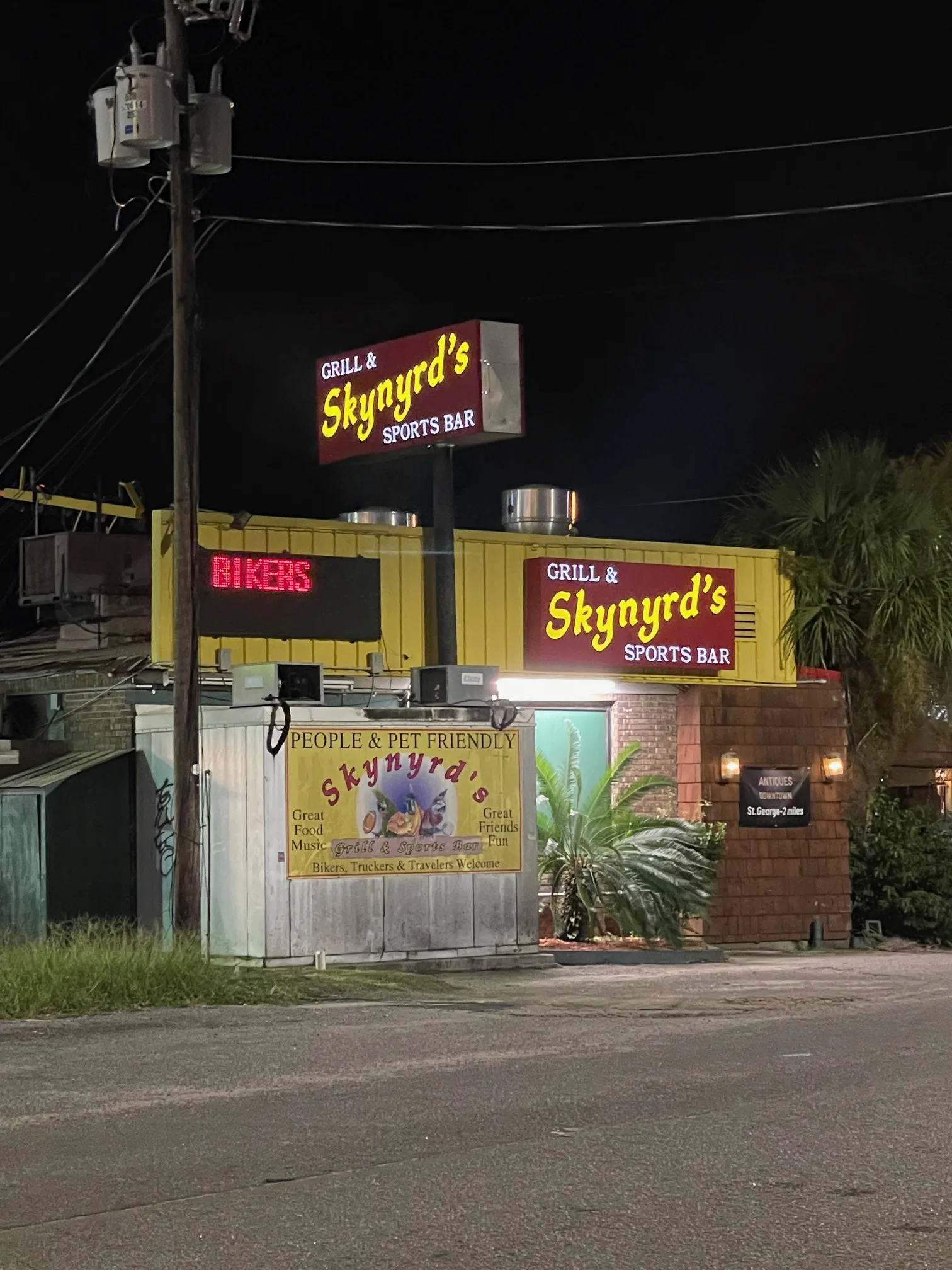 George's favorite bar. St. George, SC.