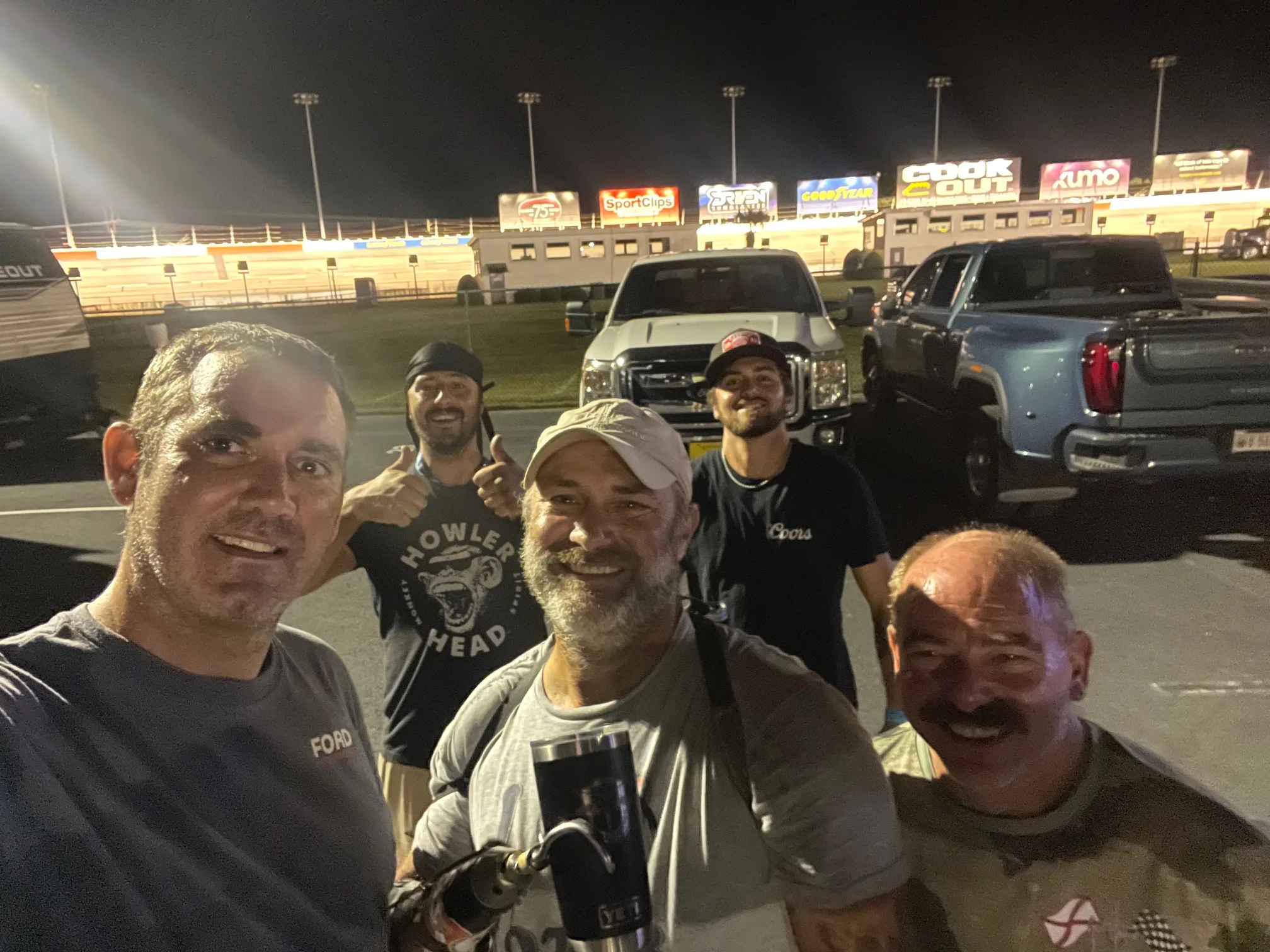 Connected with some old friends in Darlington - camped right next to us