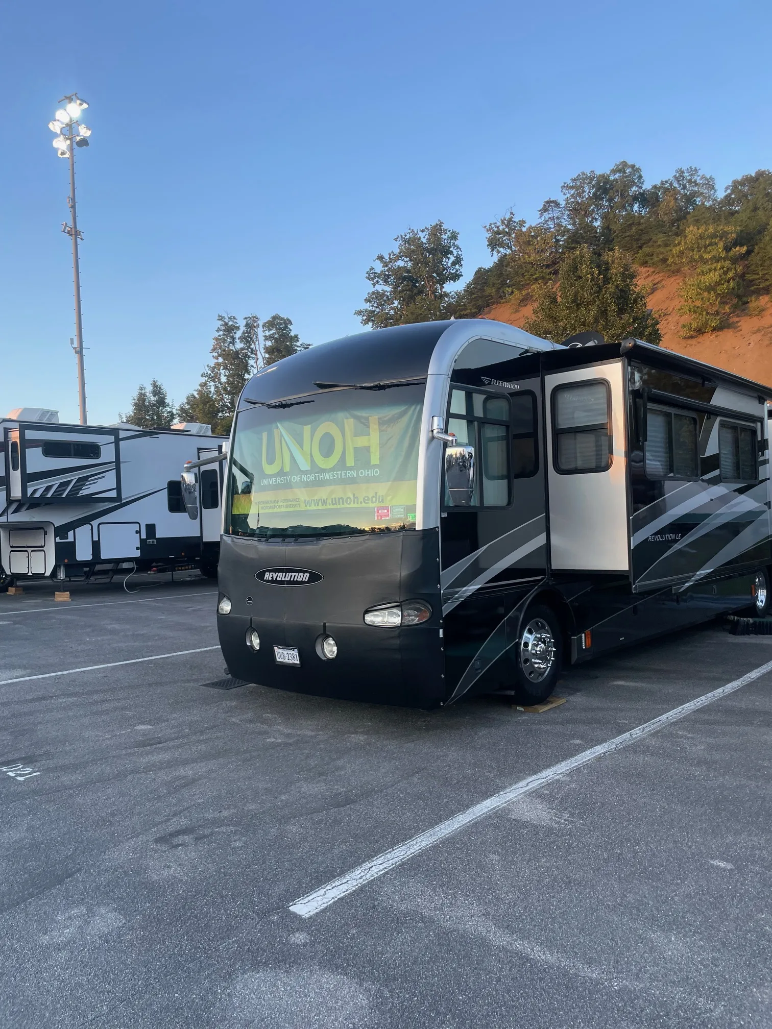 Deano's rig parked up in Medallion lot