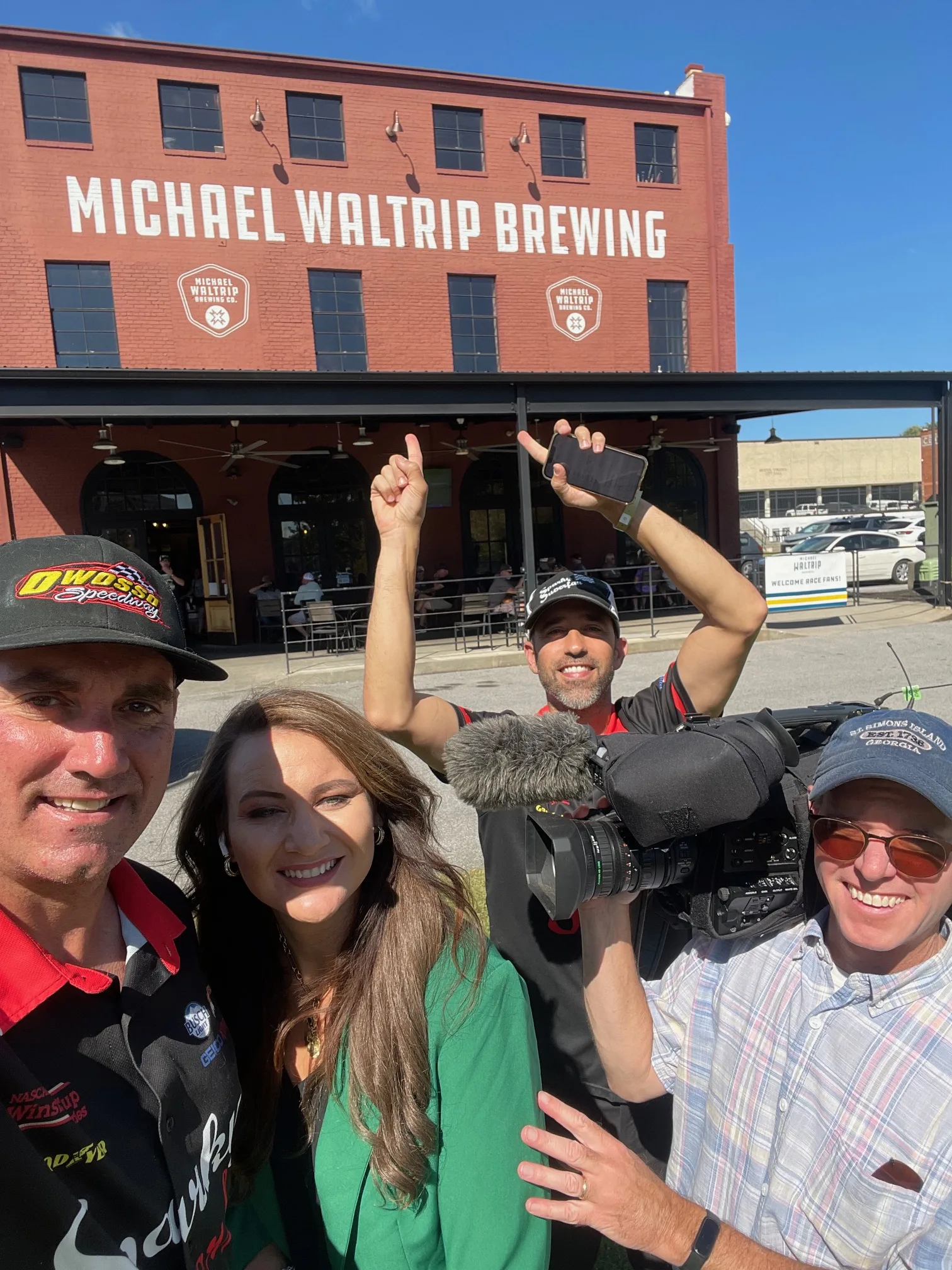 Kristen from WCYB after interviewing us for the 5:30 News segment