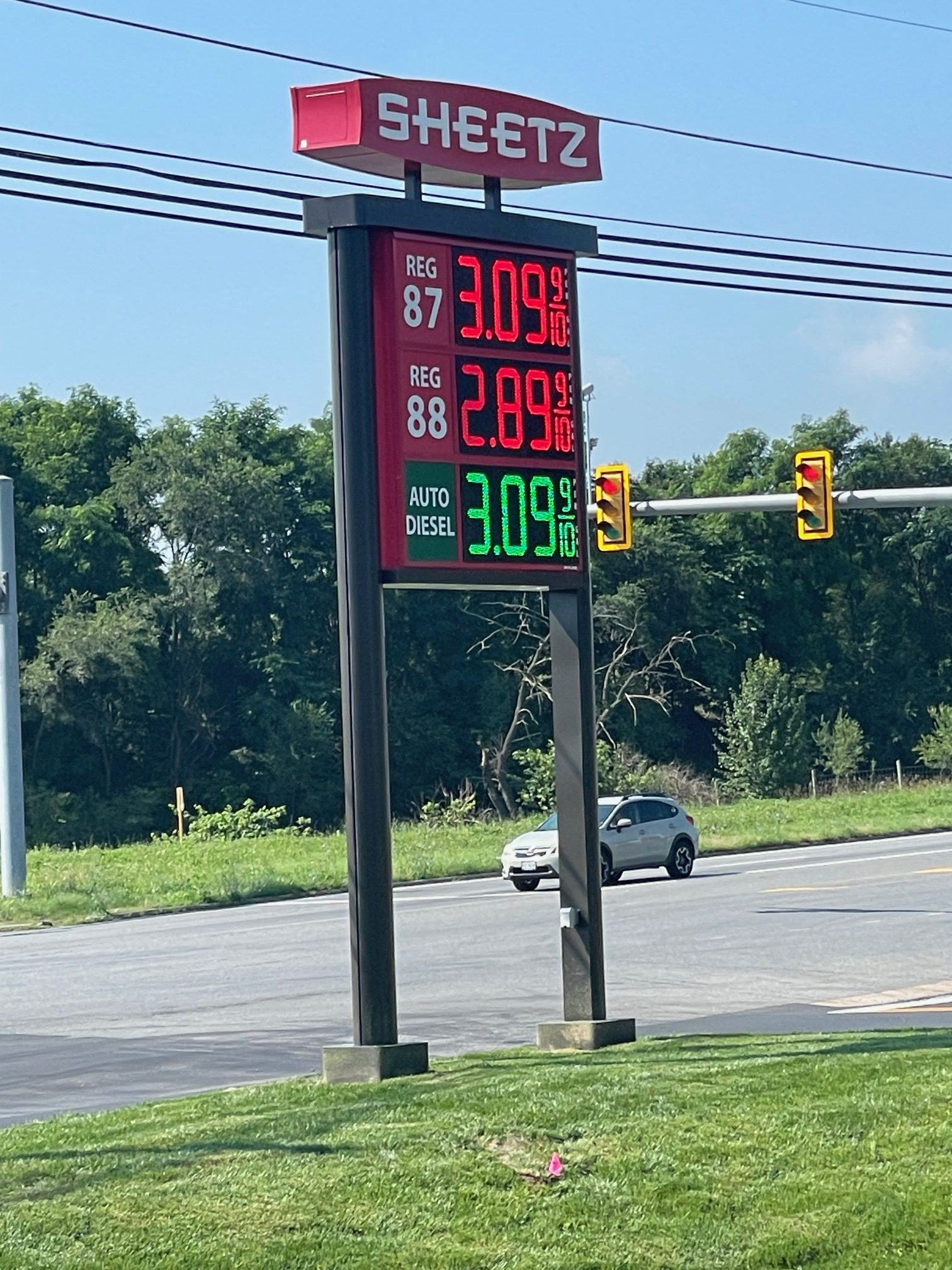 Diesel dropped 60 cents a gallon when we crossed the Mason-Dixon!