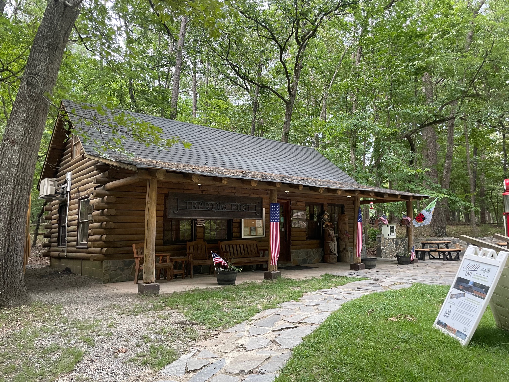 Trading Post just a couple hundred feet from our campsite at Kings Mountain State Park